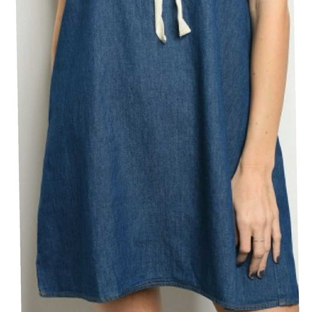 💗BLUE DENIM DRESS💗 - Picture 4 of 5